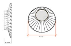 Italian Marble Wall Mirror in White Carrara and Brass by Ferruccio Laviani