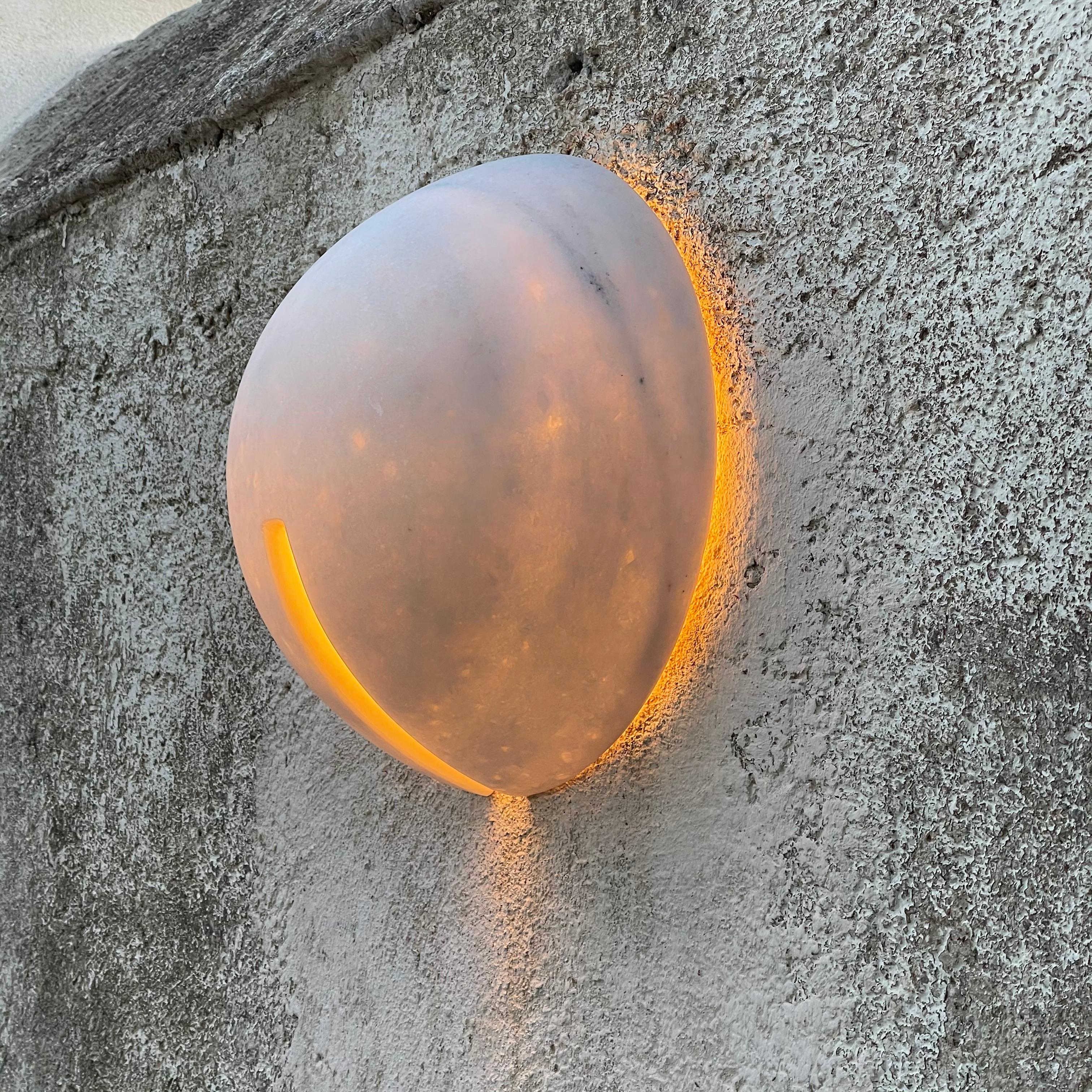 Contemporary Marble Wall Lamp by Tom von Kaenel For Sale