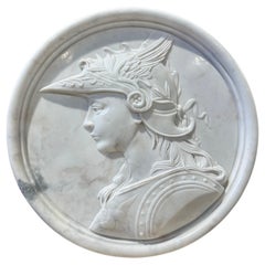 Marble Wall Plaque Of Hermes/Mercury 