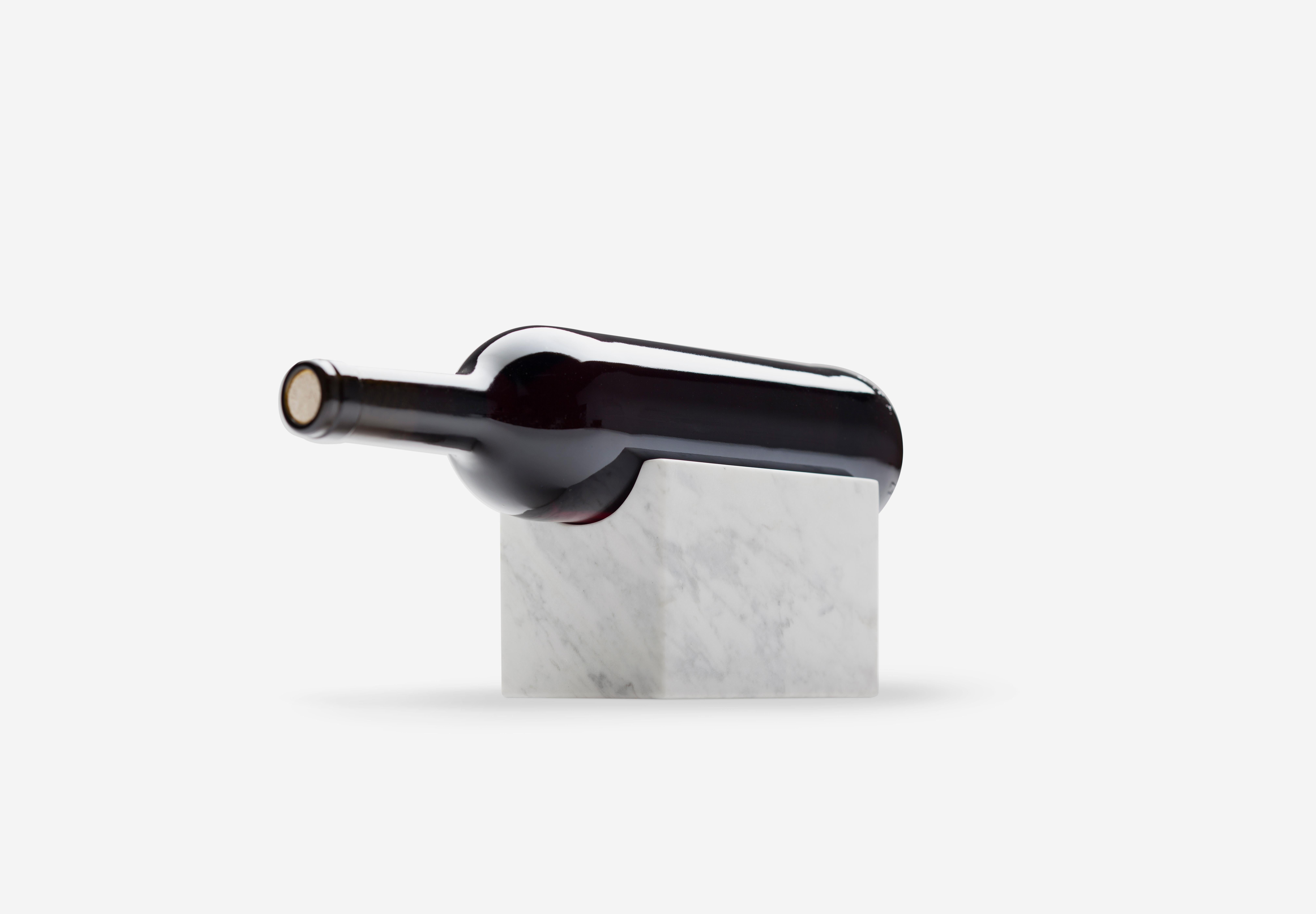 Marble wine holder by Joseph Vila Capdevila
Materials: Carrara marble
Dimensions: 9 x 9 x 13 cm
Weight: 2.5 kg

Aparentment is a space for creation and innovation, experimenting with materials with the goal to develop robust, lasting and