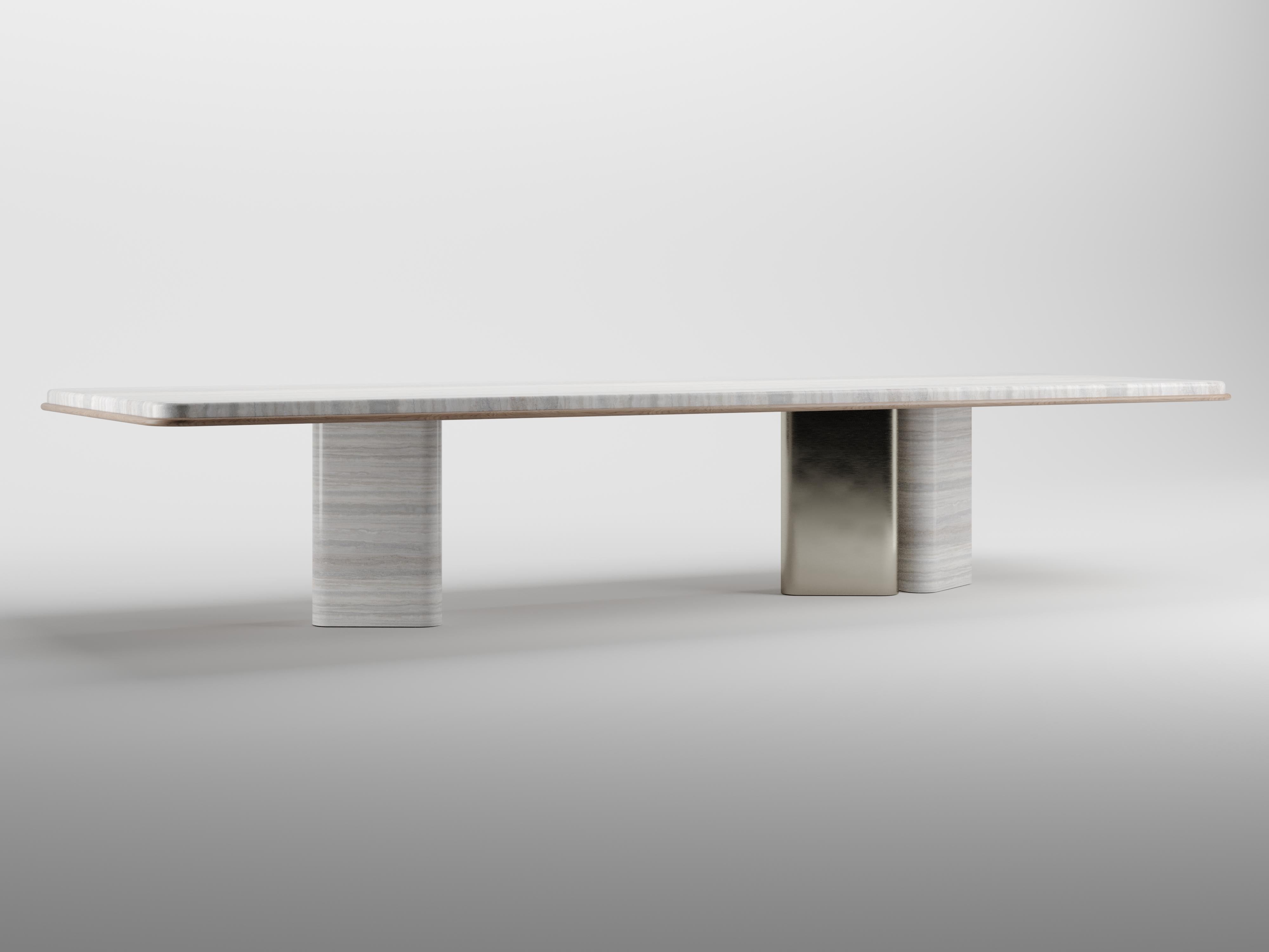 Post-Modern Marble Yoki Low Table by KY ARCHITECTURE For Sale