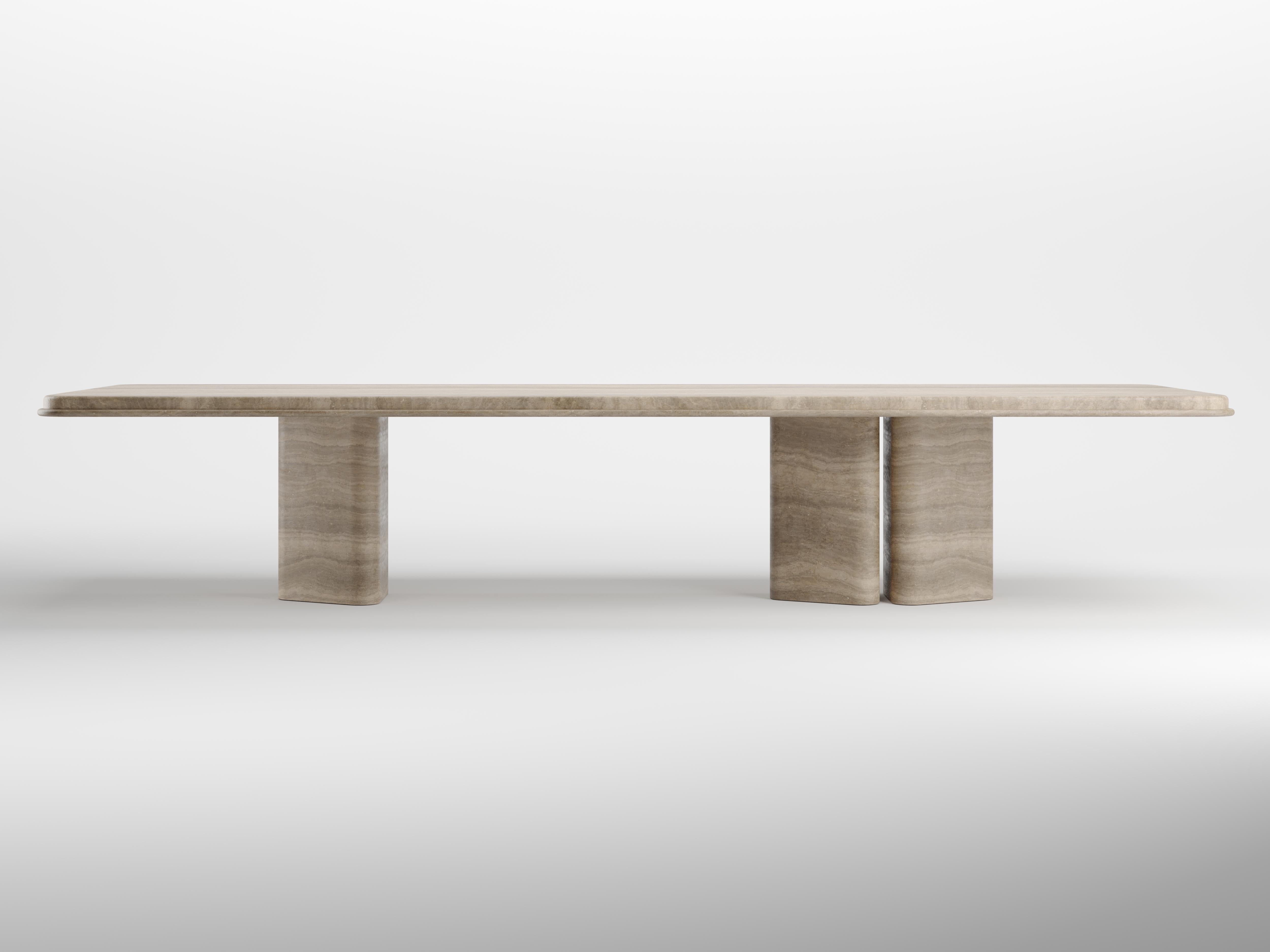 French Marble Yoki Low Table by KY ARCHITECTURE For Sale