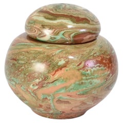 Marbled Ceramic Jar