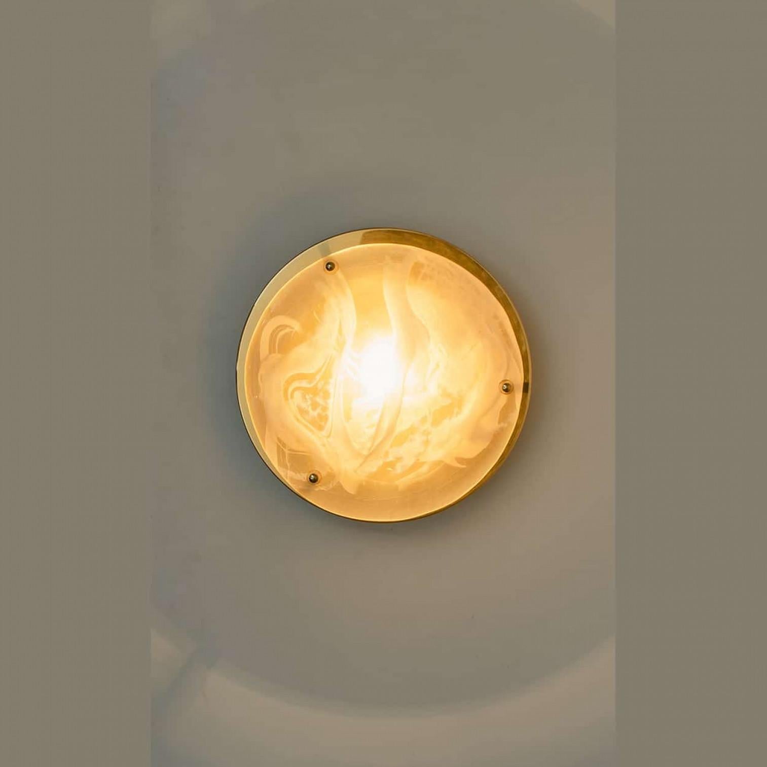 Applique en verre marbré Hillebrand, Autriche en vente 2