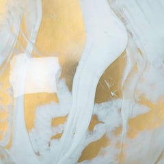 Marbled Glass Flush Mount Wall Light by Hillebrand, Austria