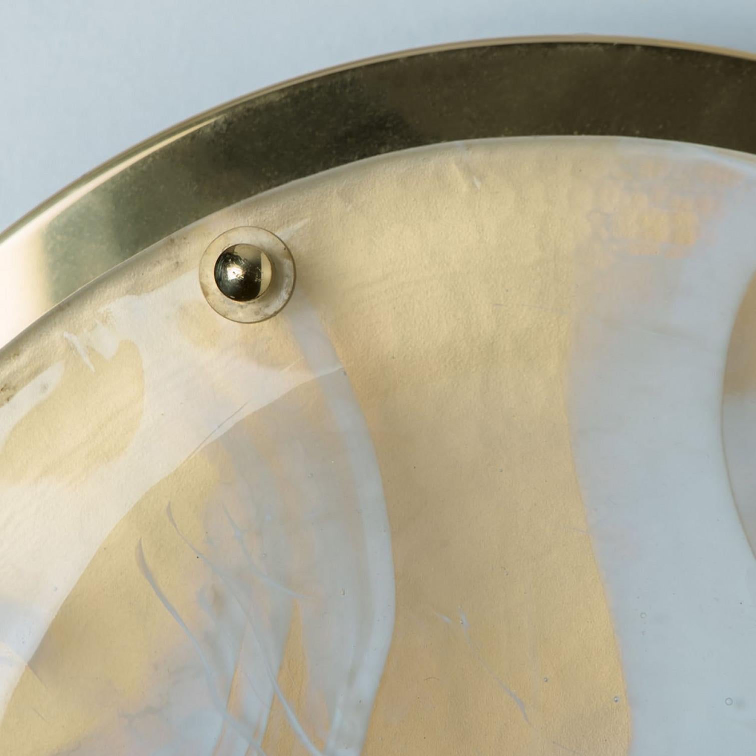 20ième siècle Applique en verre marbré Hillebrand, Autriche en vente