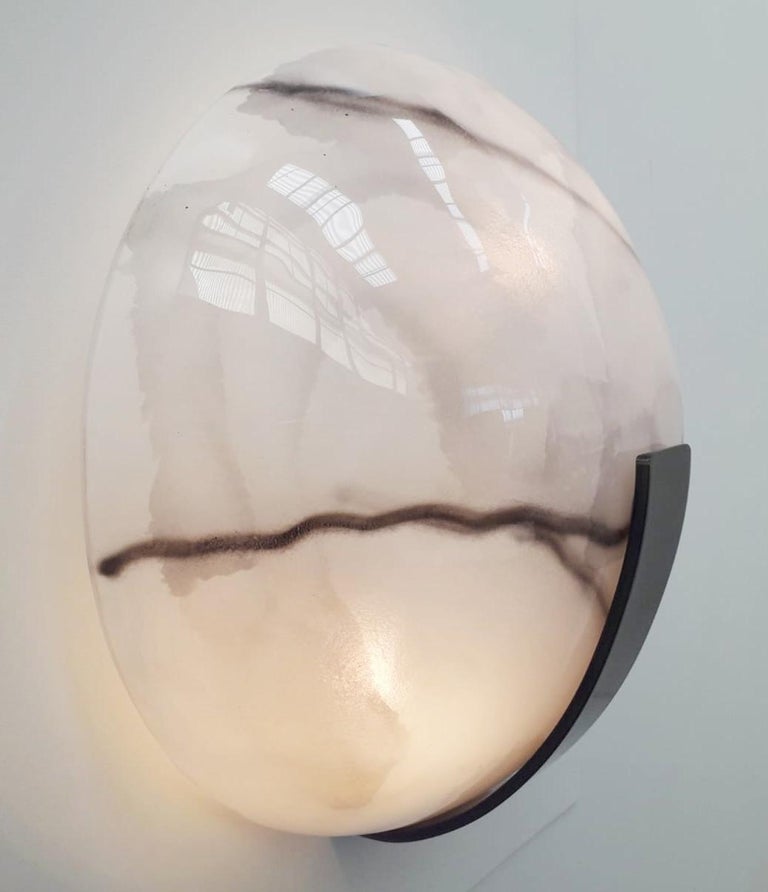 Contemporary Marbled Glass Sconce by Fabio Ltd - 17 available For Sale