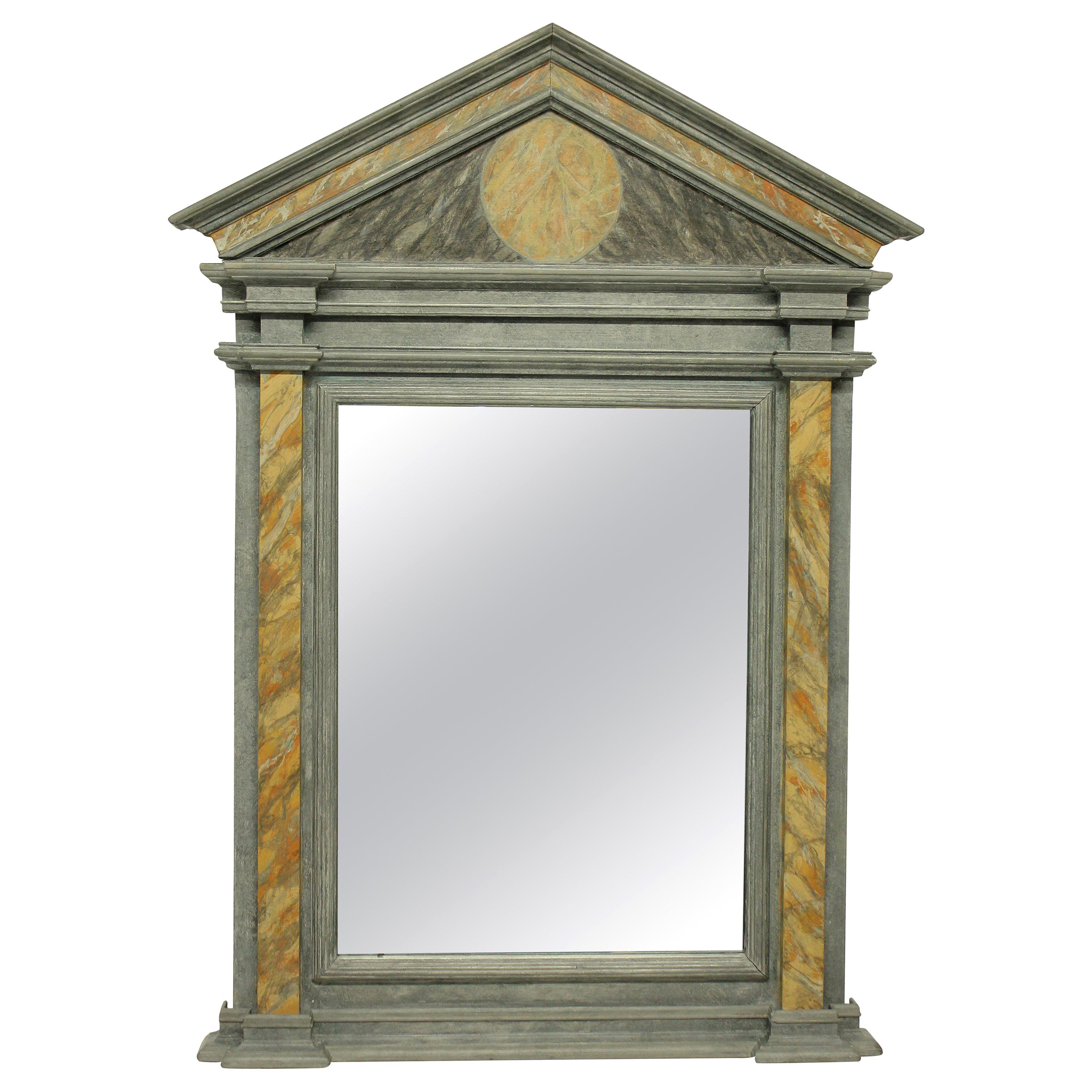 Marbled Roman Style Mirror