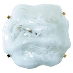 Marbled Wave Flush Mount by Hillebrand, 1965