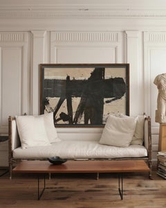 "Marblehead" Inchiostro e pigmenti di colore su tela Raw