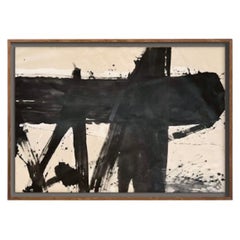 "Marblehead" Inchiostro e pigmenti di colore su tela Raw