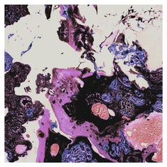 Marbre-Berry Swirl-Marble Printed Wallpaper