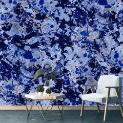 Marbre-Blue Dream-Marble Printed Wallpaper
