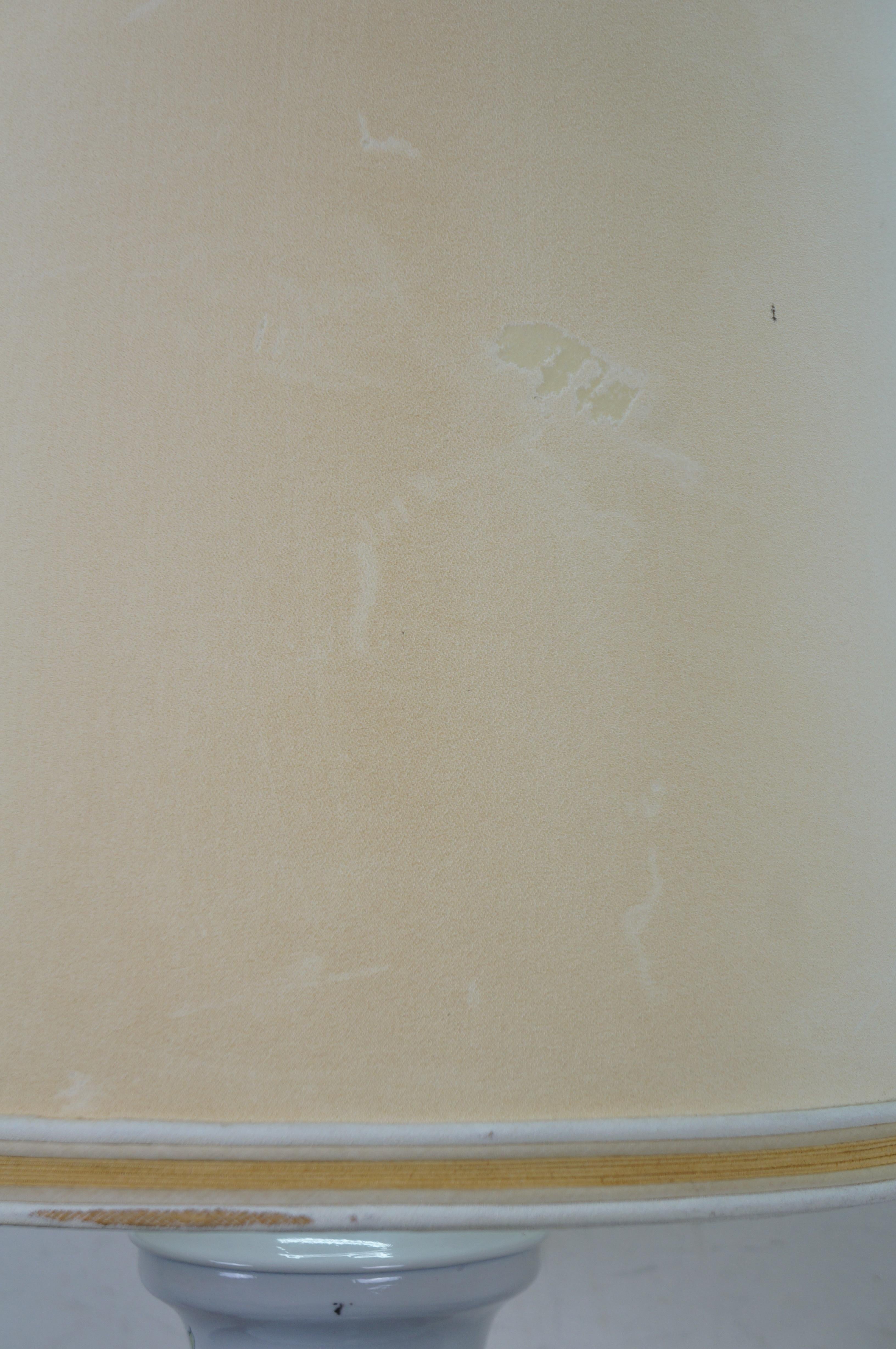 Marbro Porcellana cinese floreale crisantemo 2 luci vaso da camino lampada ornamentale 42