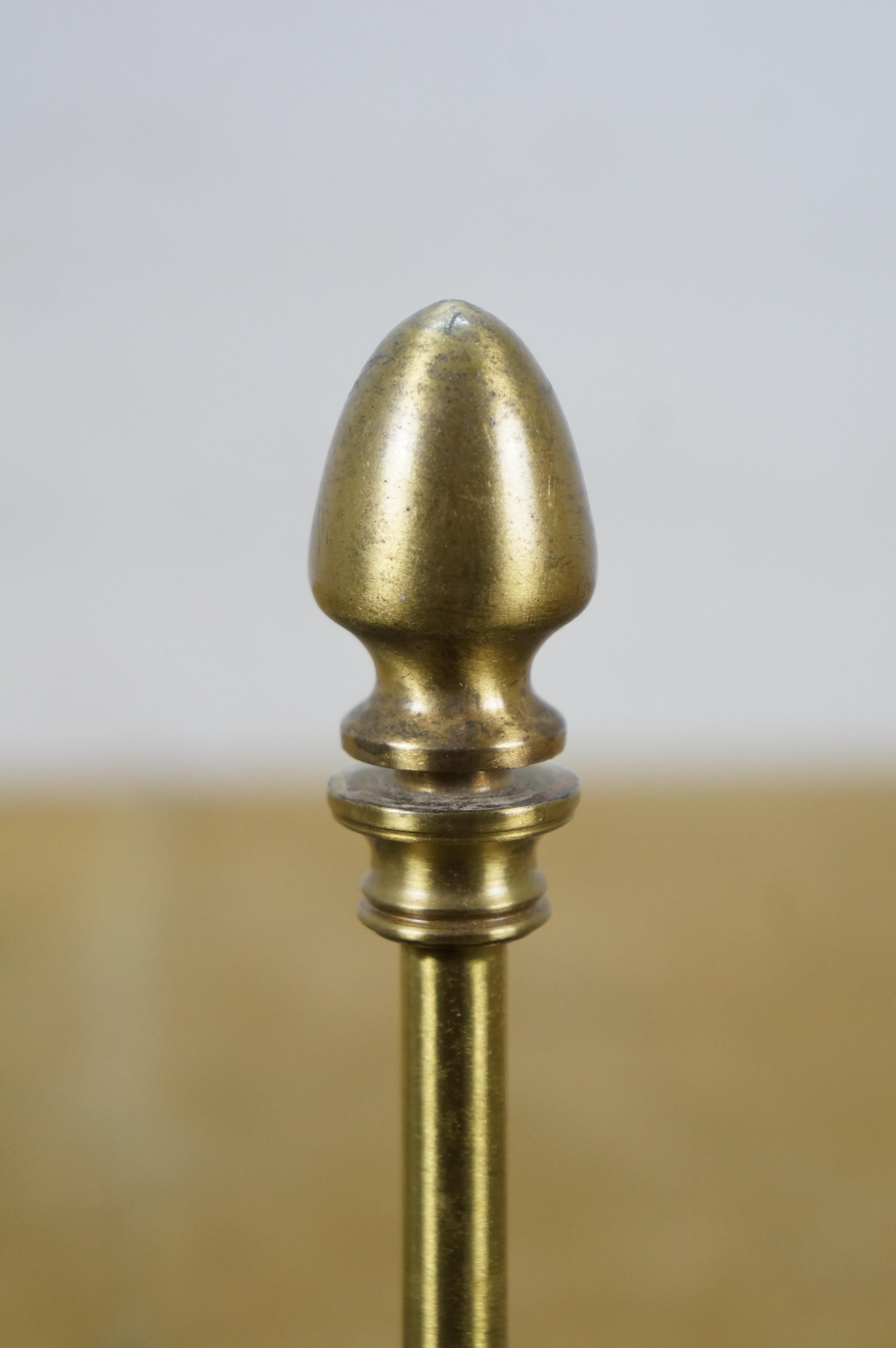 Americano Marbro Porcellana cinese floreale crisantemo 2 luci vaso da camino lampada ornamentale 42