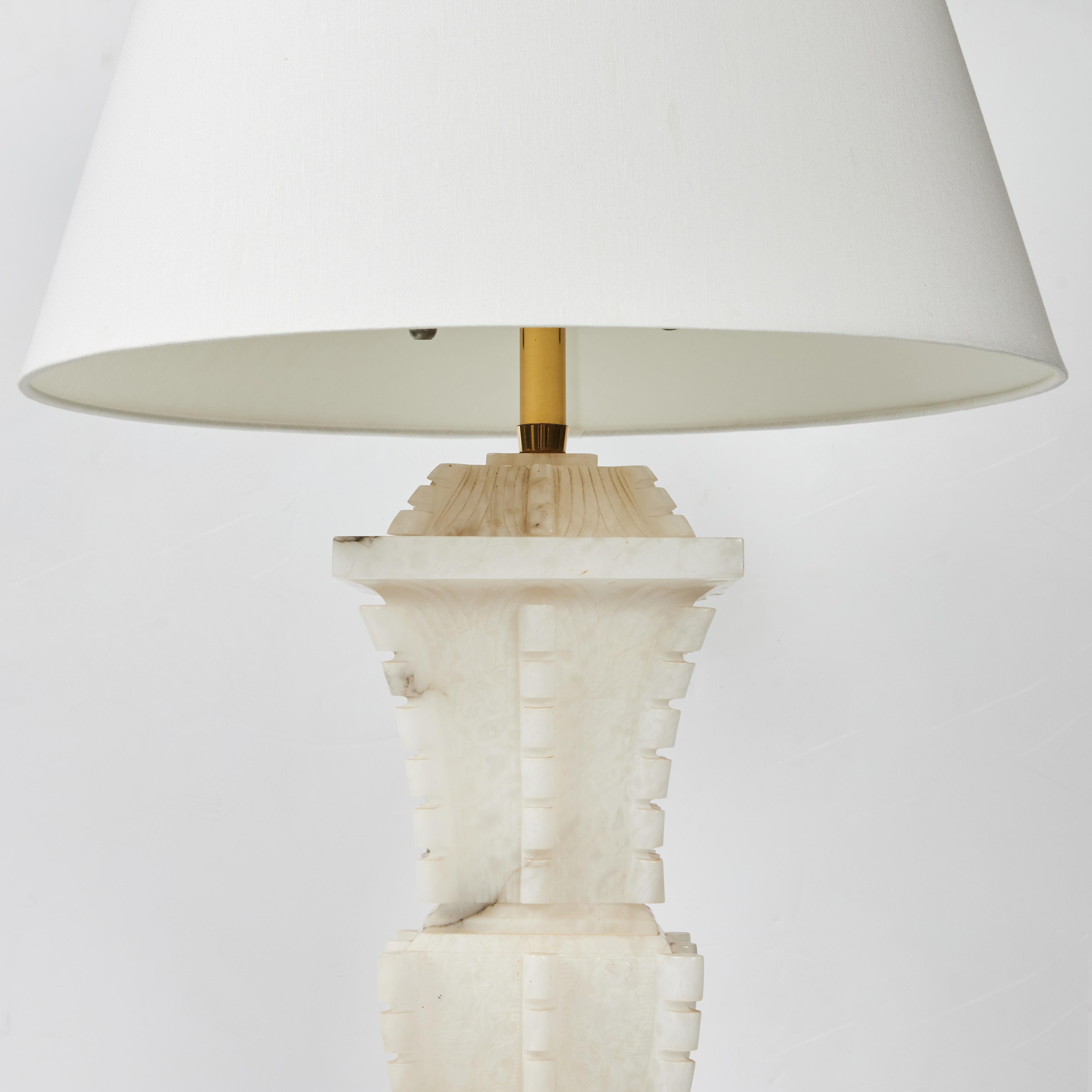 Lampe en albâtre Marbro Company Bon état - En vente à Newport Beach, CA
