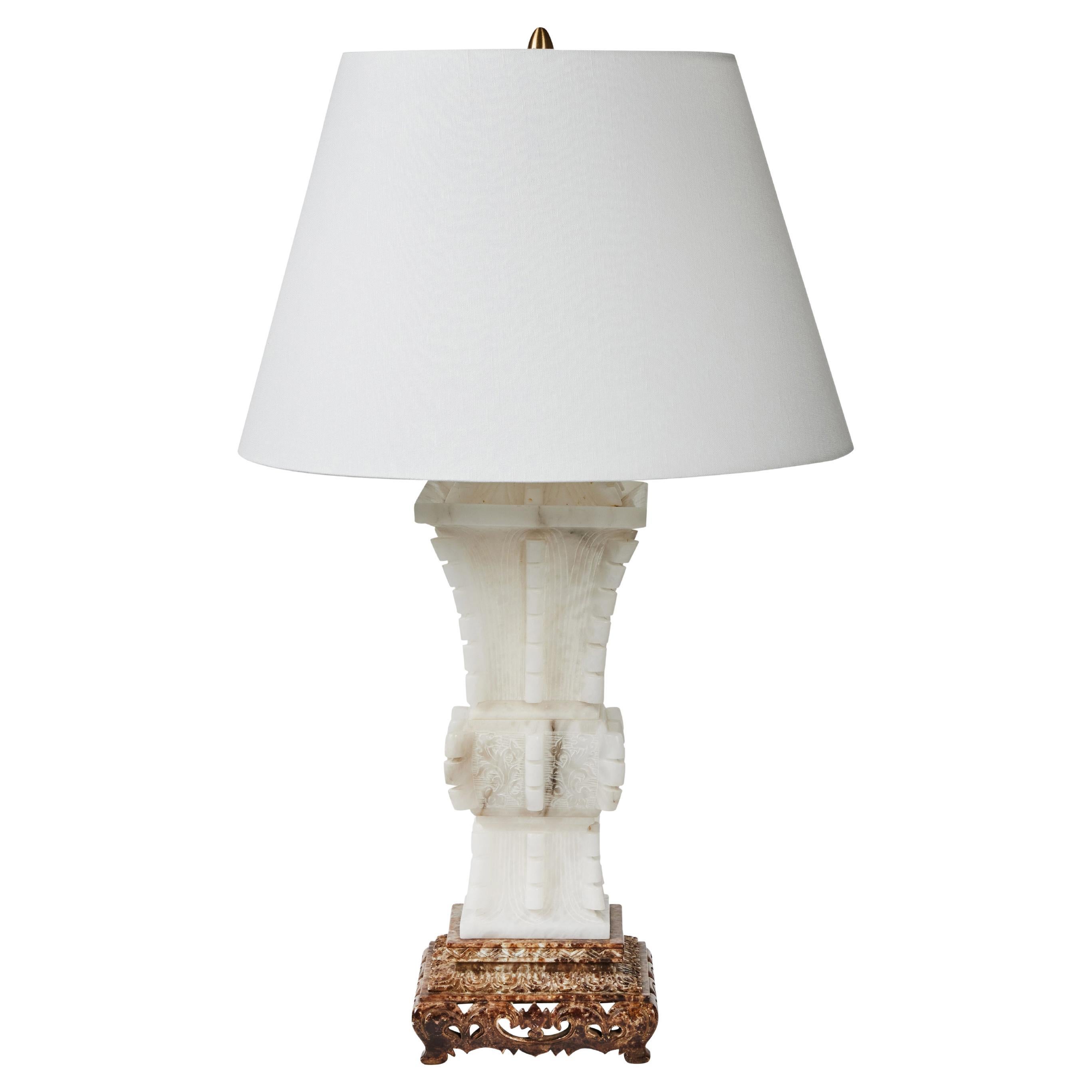 Marbro Company Alabaster Lamp For Sale