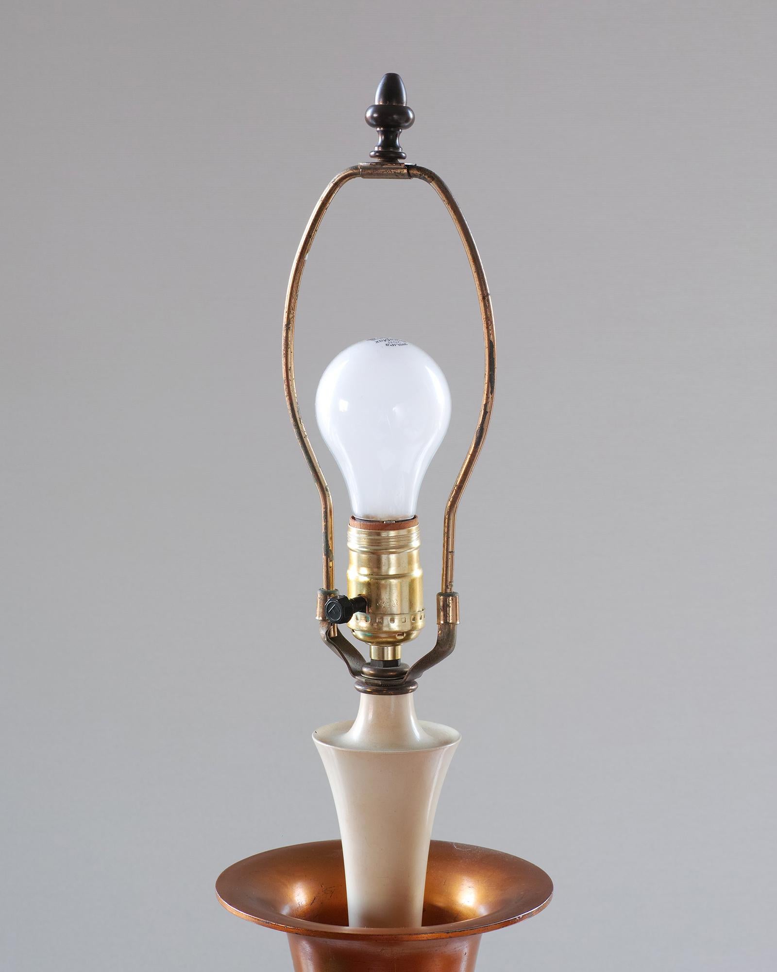 Lampe de table à balustre style chinoiserie dorée Marbro en vente 9