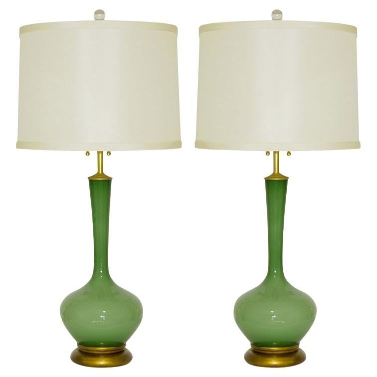 Marbro Lamp Company – Handblown Swedish Glass Lamps in Green