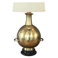 Used Marbro Monumental Solid Brass “Diving Bell” Table Lamp