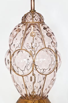 Marbro Murano Caged Glass Lamp