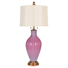 Marbro Murano Glass Seguso Mid Century Lamp