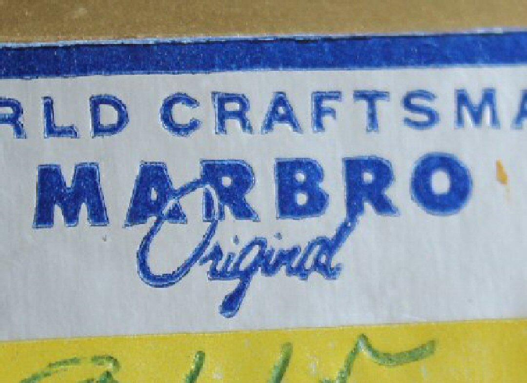 Marbro *Original* Italian Porcelain Table Lamp! Only 1. Cobalt Blue 1960s Empire For Sale 6