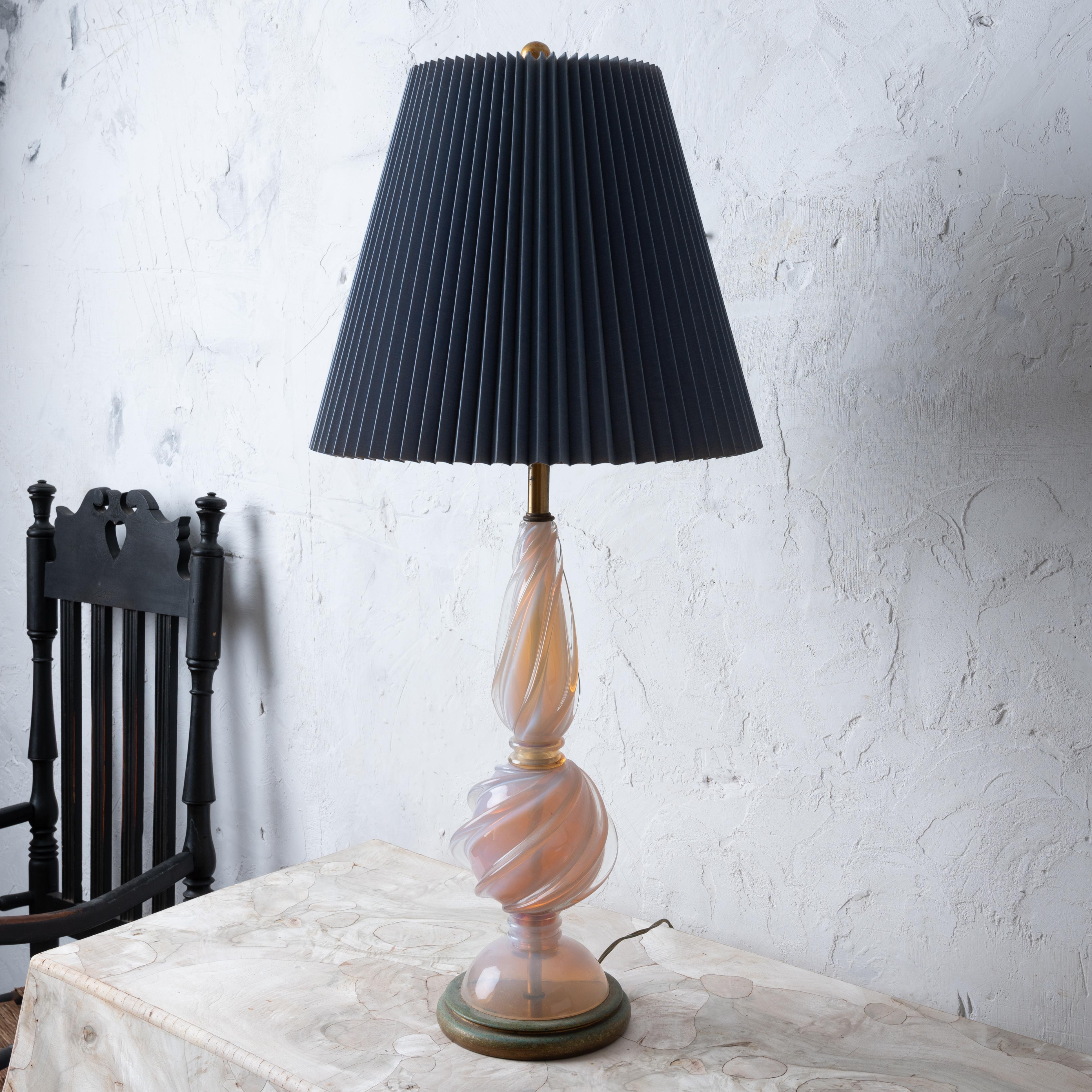 Mid-Century Modern Lampe en verre Murano Seguso, 1960s en vente