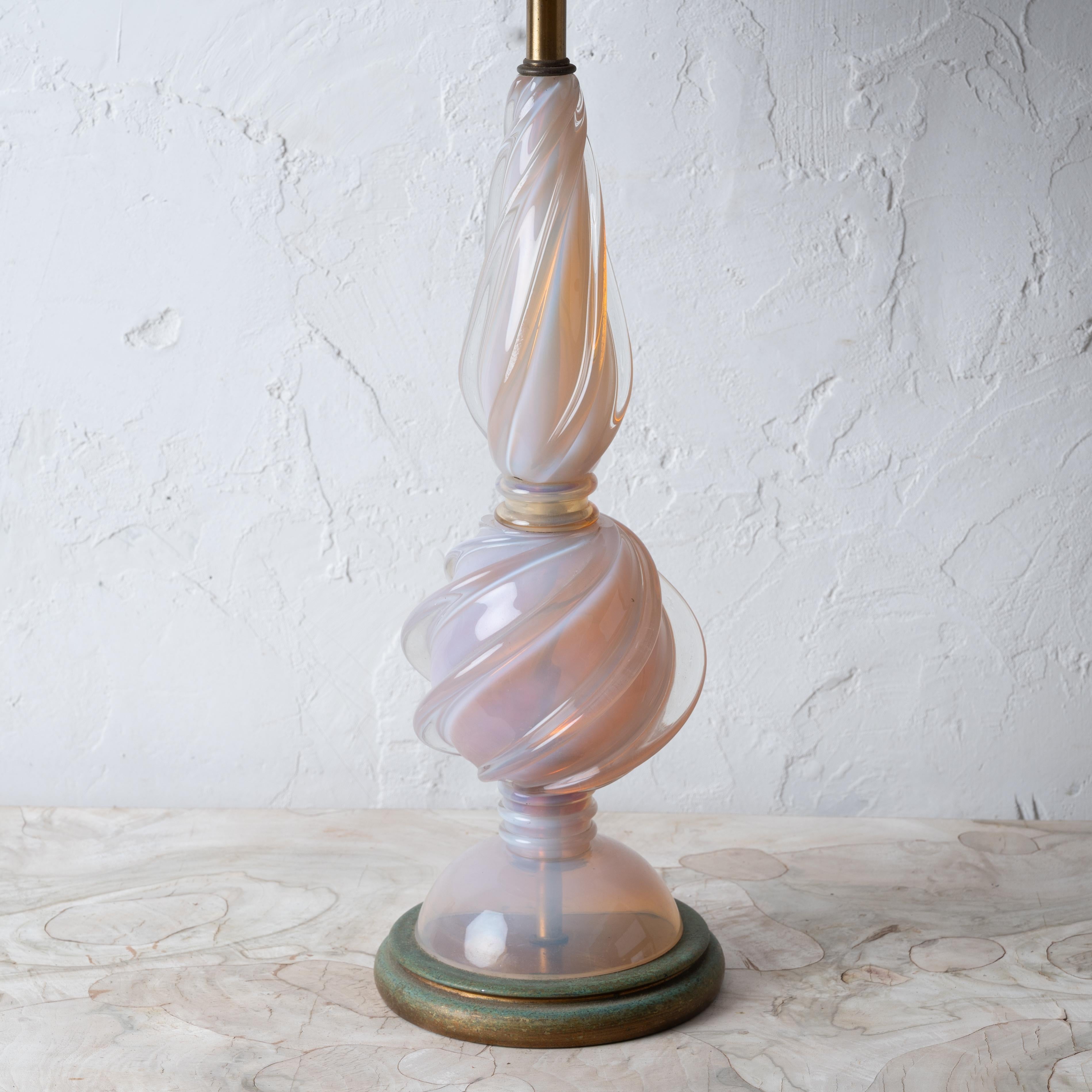 Lampe en verre Murano Seguso, 1960s Bon état - En vente à Savannah, GA