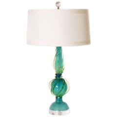 Marbro Seguso Murano glass lamp, circa 1960