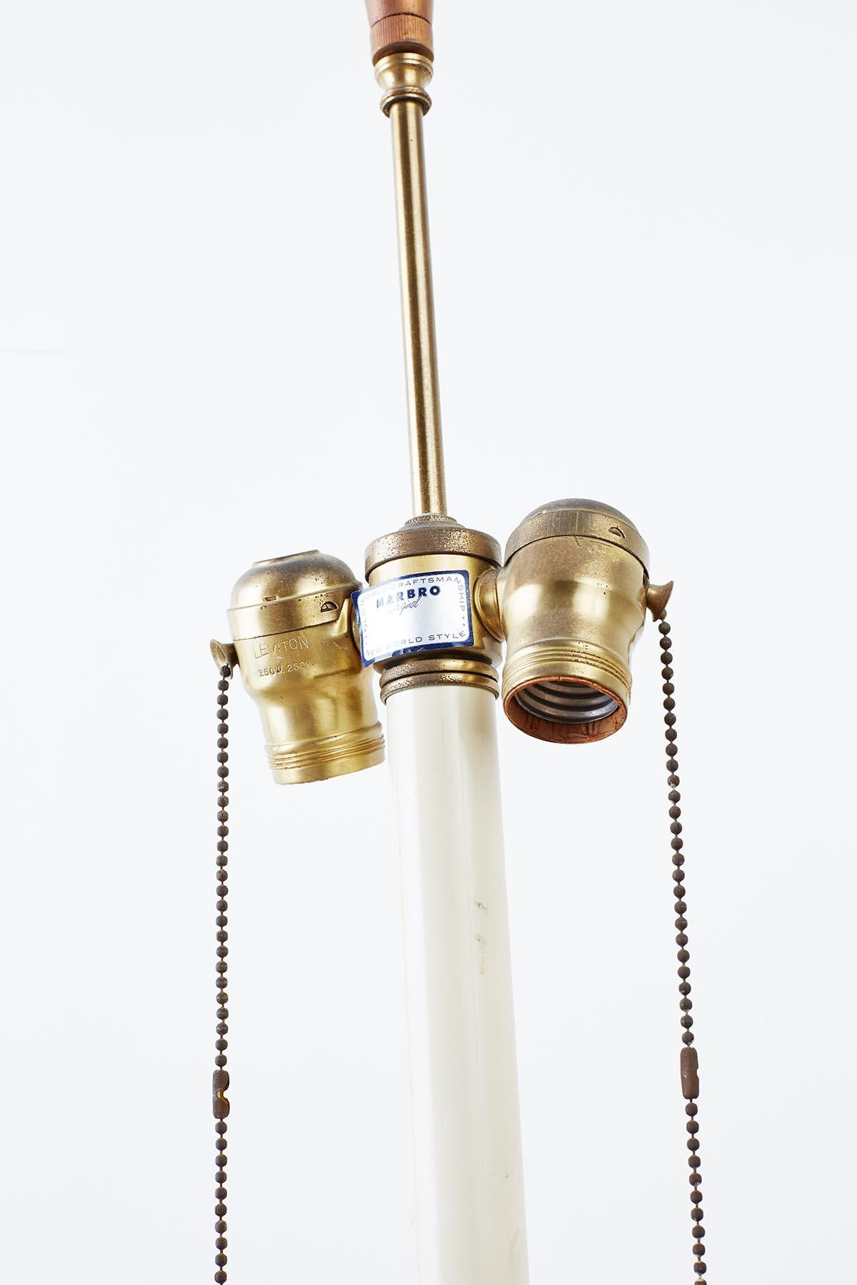 Marbro Venetian Style Giltwood Column Table Lamp 6