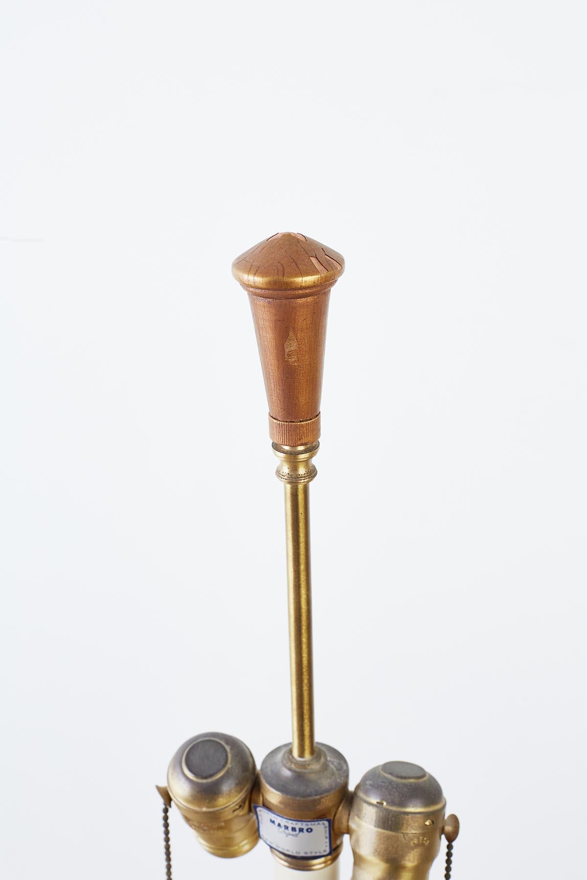 Marbro Venetian Style Giltwood Column Table Lamp 7