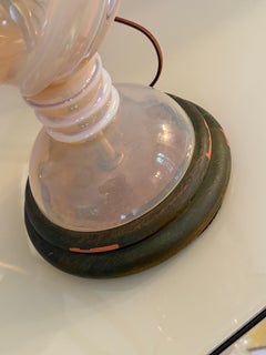 Marbro vintage Seguso Murano glass lamps