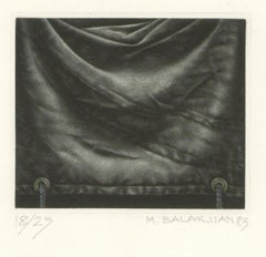 Vintage Marc Balakjian (1940-2017) - Signed 1983 Mezzotint, Fabric Study