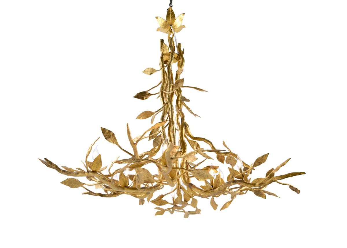 Marc Bankowsky, Grand Chandelier in Gilded Bronze, France, 2019 For Sale 3