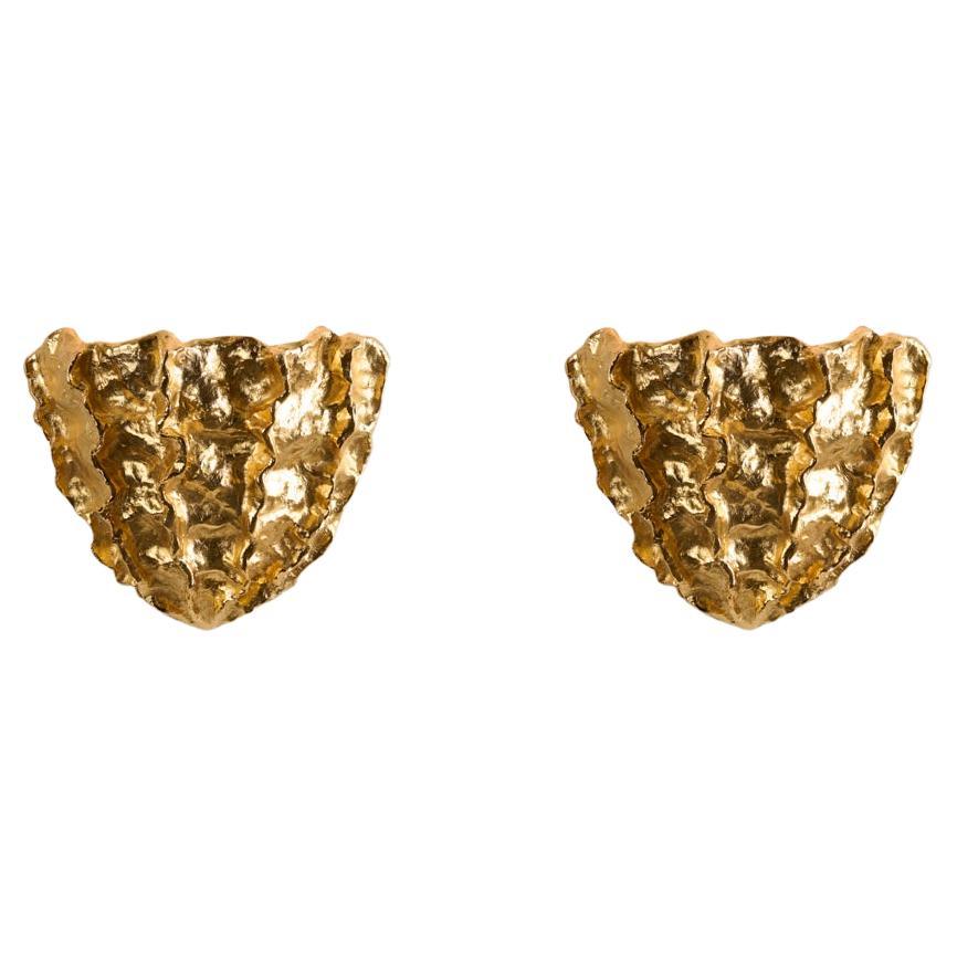 Marc Bankowsky, Méduse, Pair of Gilt Bronze Sconces, France, 2019