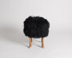 Marc Bankowsky, Pieds de Bouc, Bronze Legged Stool, France, 2013