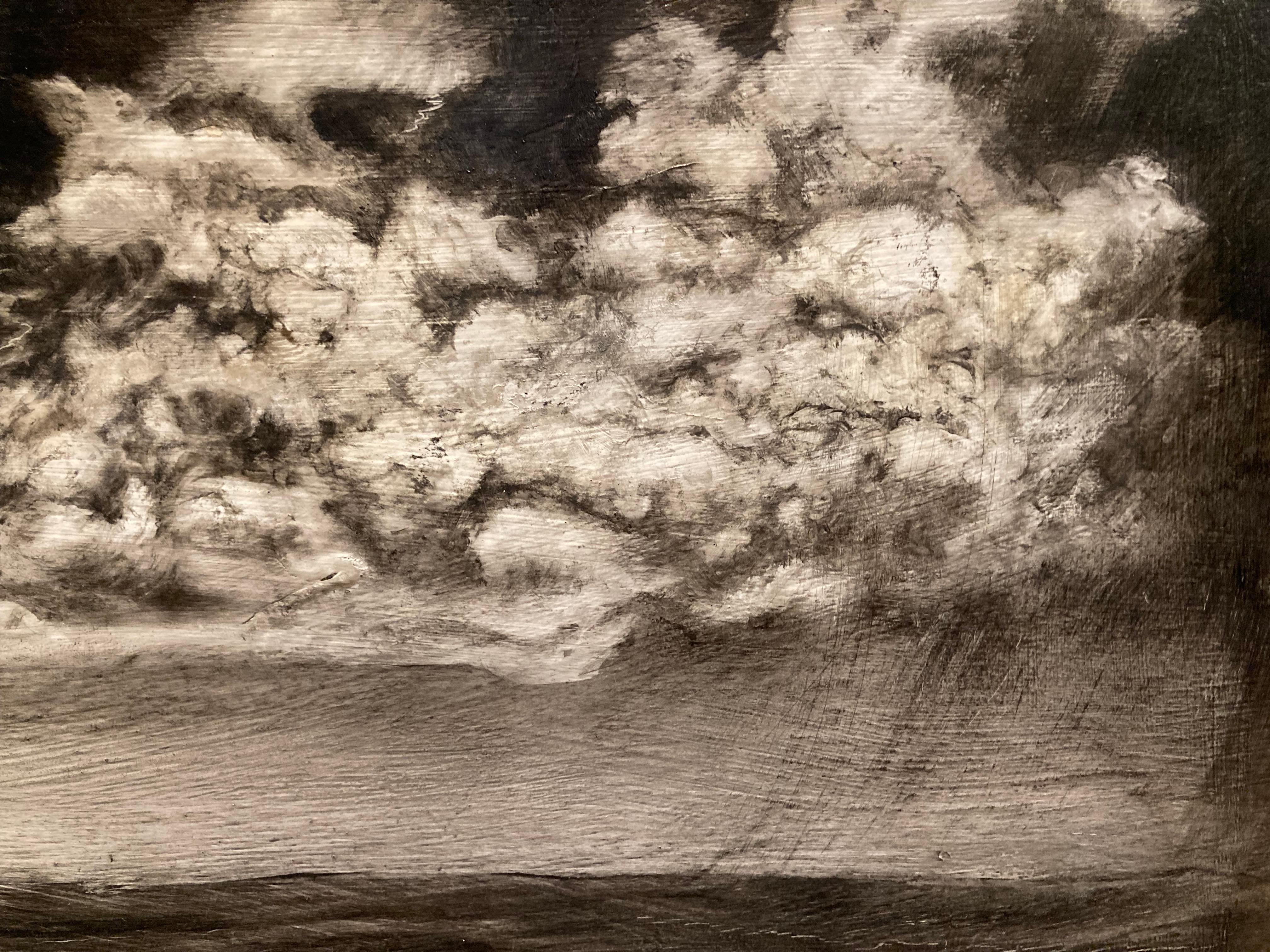 « Cloud Bank », de Marc Barker, peinture à l'huile sur panneau en vente 3
