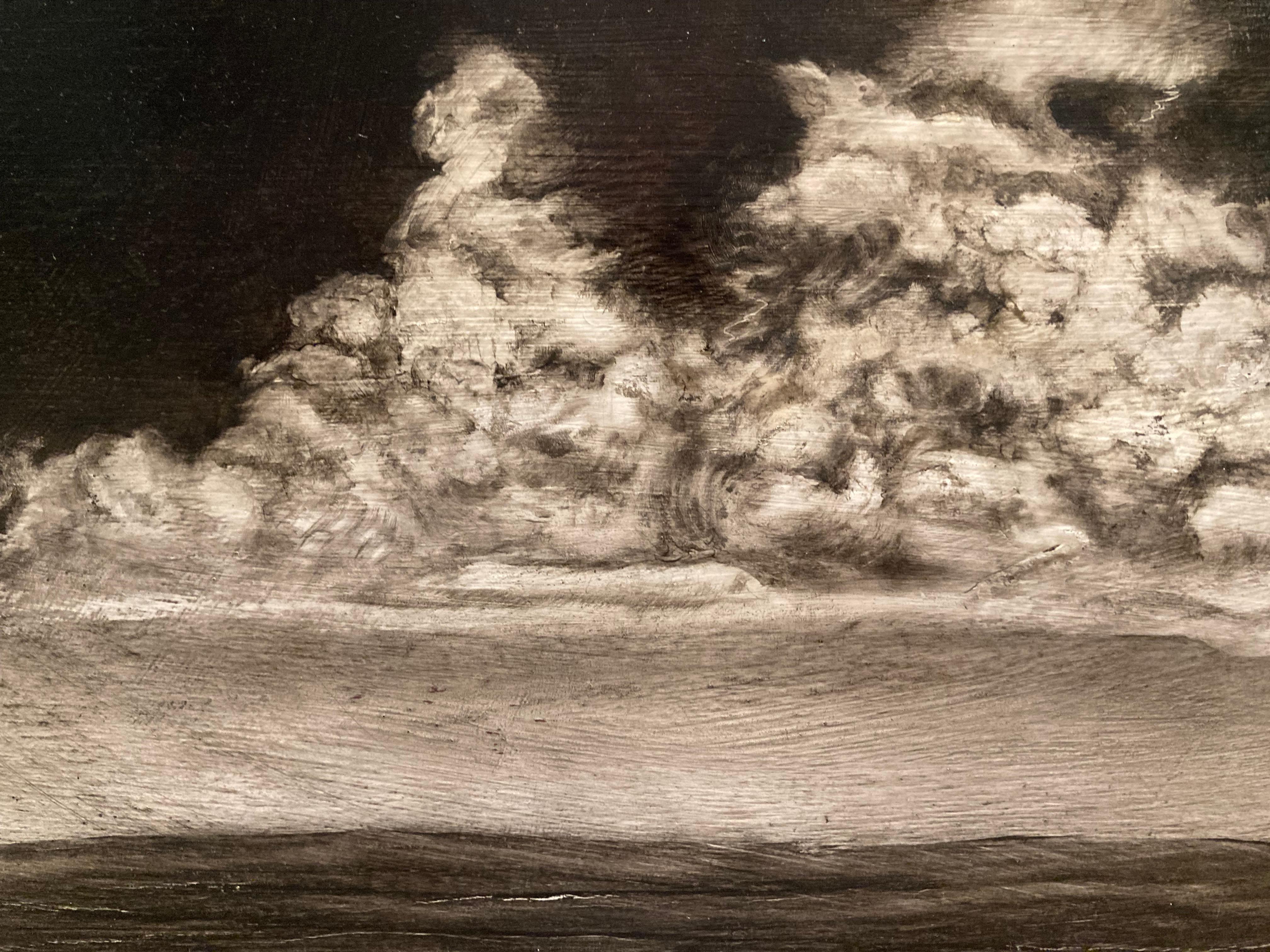« Cloud Bank », de Marc Barker, peinture à l'huile sur panneau en vente 4