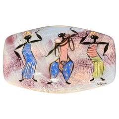 Marc Bellaire Balinese Ceramic Covered Dish California ca 1950s