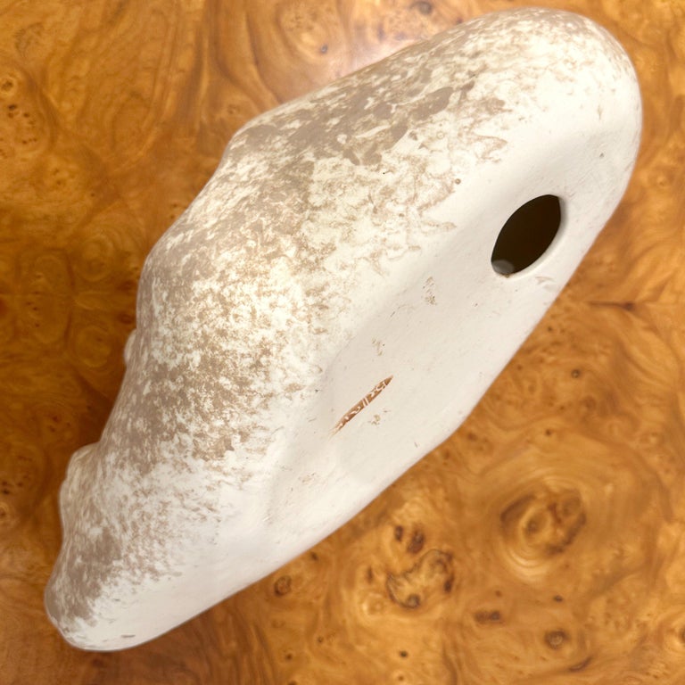 Marc Bellaire California Ceramic Native Head Wall Sculpture, Ca 1950s