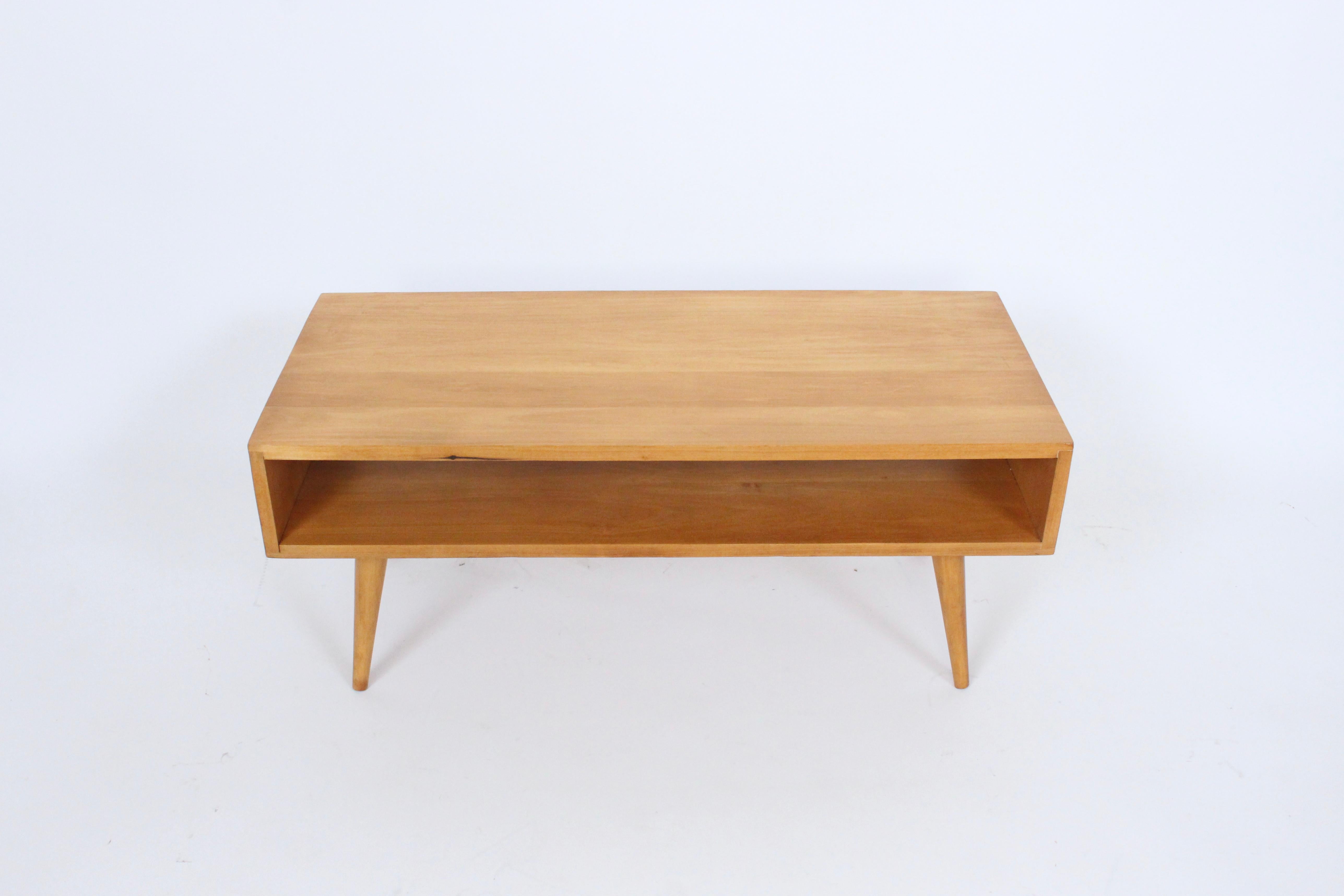 Mid-20th Century Marc Berge Maple Magazine Coffee Table, Bench, 1950's