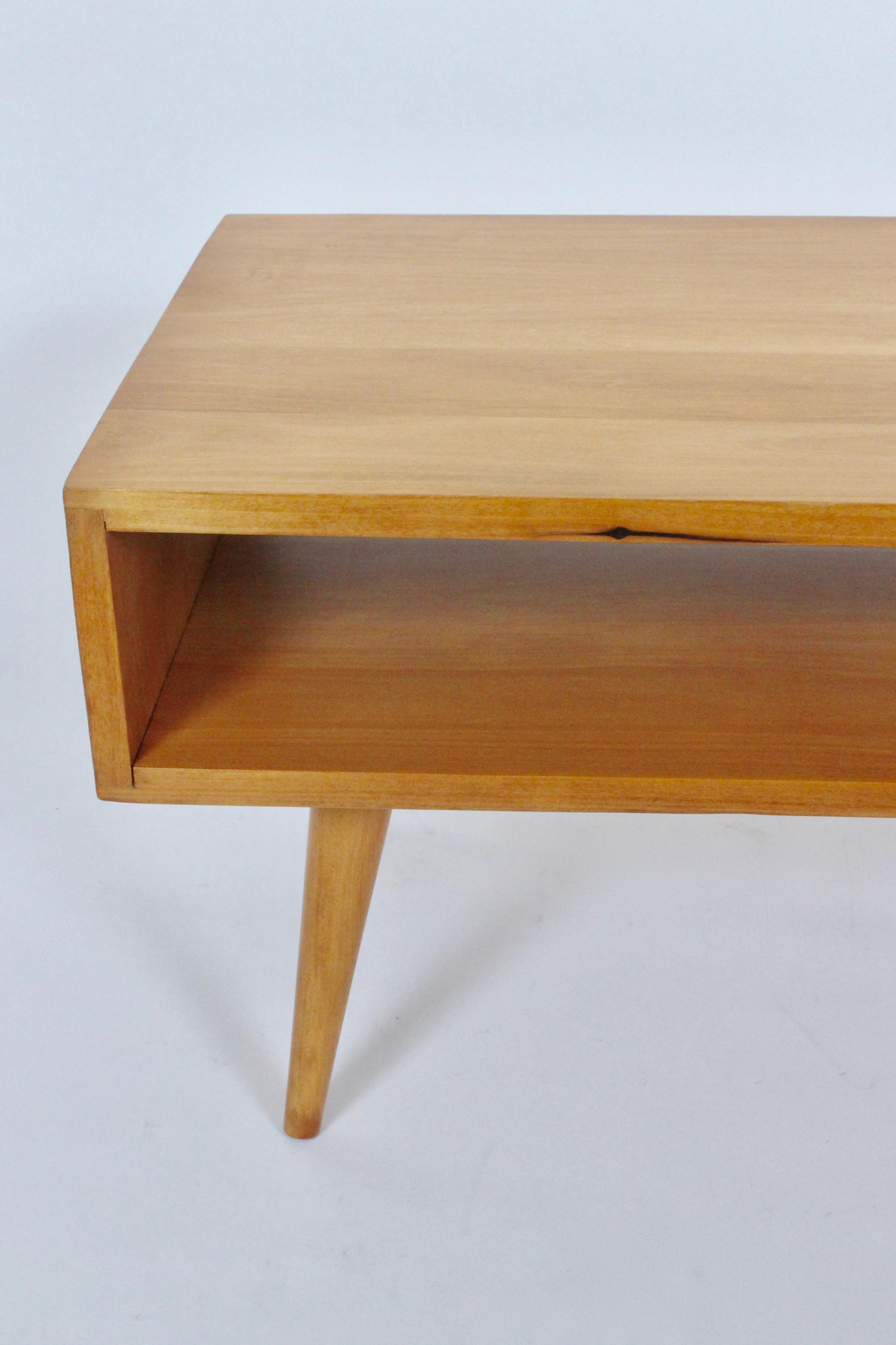 Marc Berge Maple Magazine Coffee Table, Bench, 1950's 3