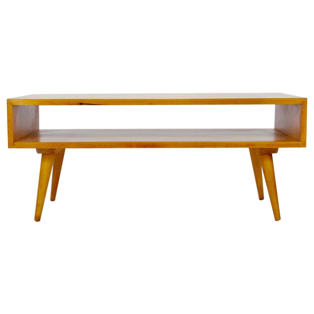 Marc Berge Maple Magazine Coffee Table, Bench, 1950's