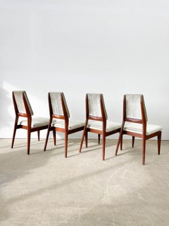 Marc Berge Walnut Dining Chairs for Grosfeld House