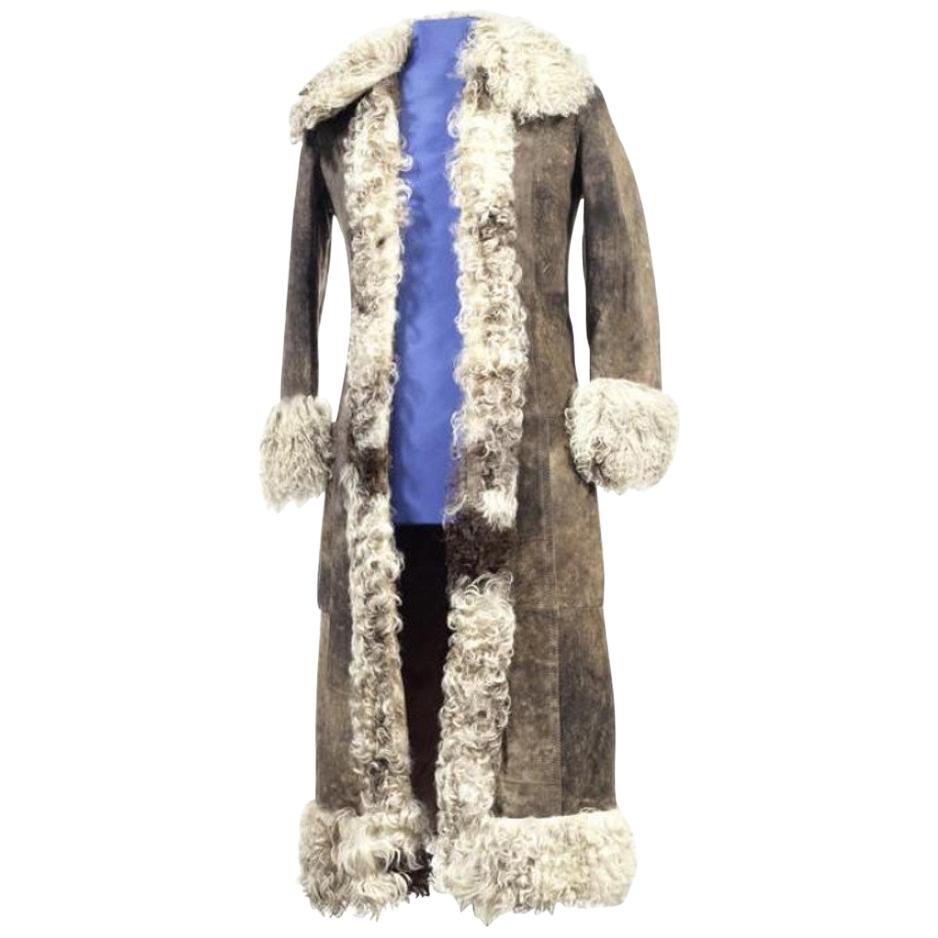 Marc Bolan's genuine owned and worn Afghan coat