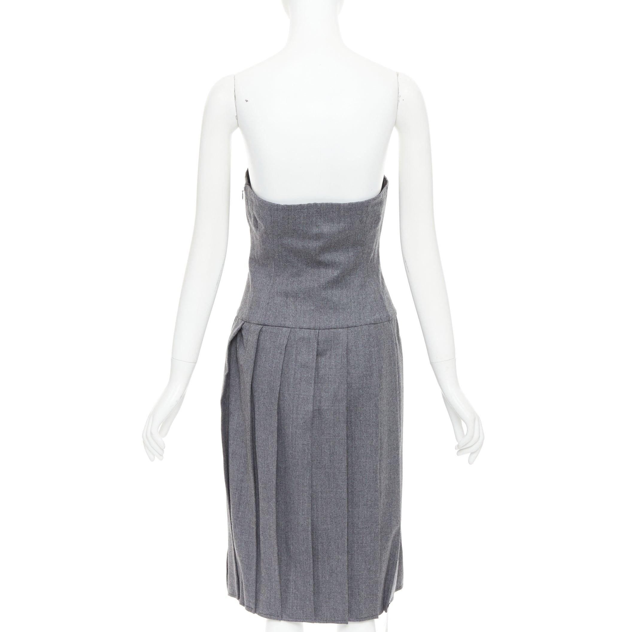 MARC BY MARC JACOBS 2008 Revolution laine verte robe à bretelles plissée US2 S Pour femmes en vente