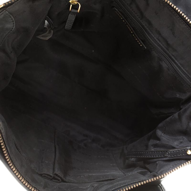 Marc by Marc Jacobs Black Embossed Leather Satchel 3