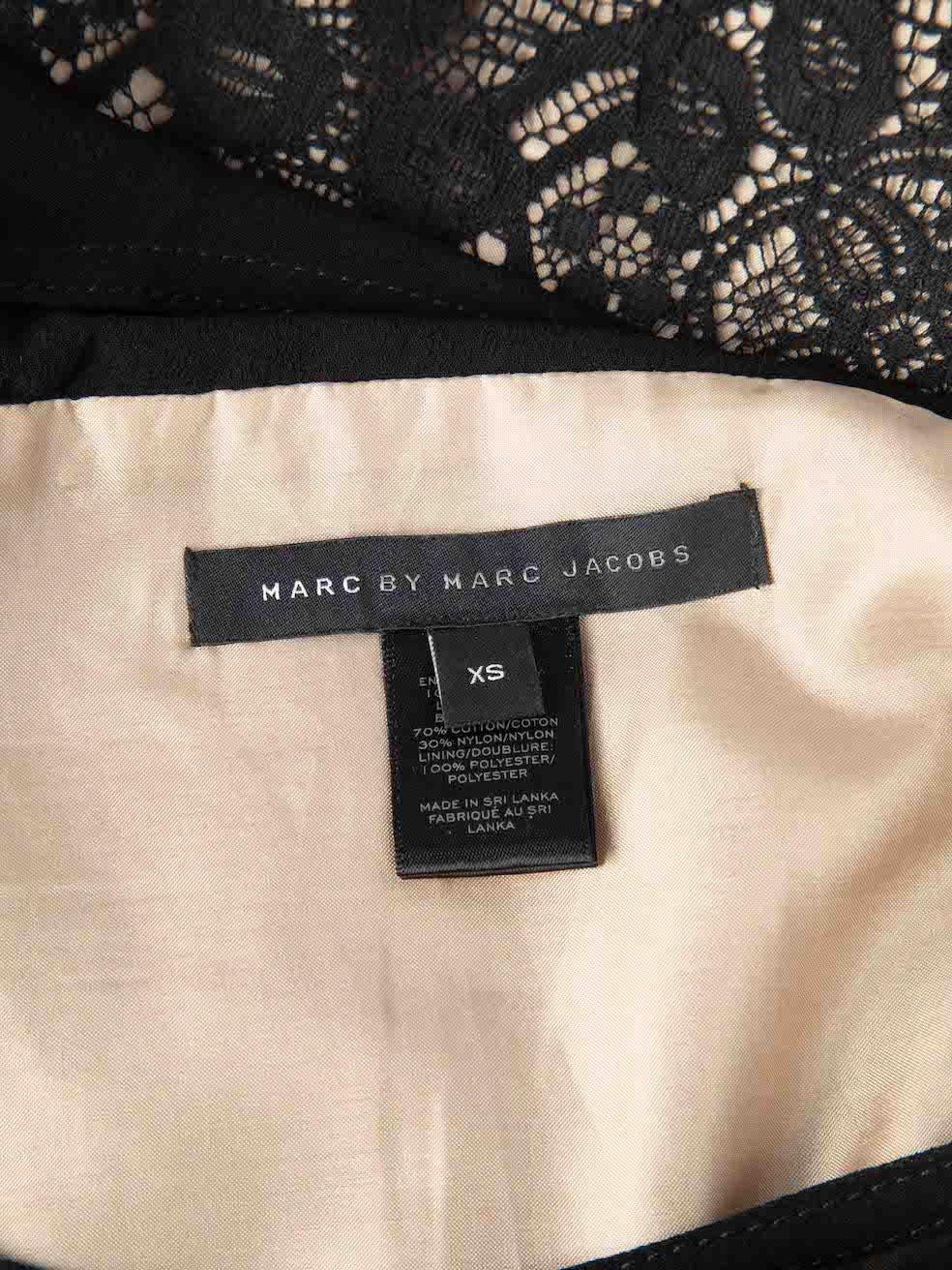 Marc by Marc Jacobs - Robe courte en dentelle noire, taille XS Pour femmes en vente