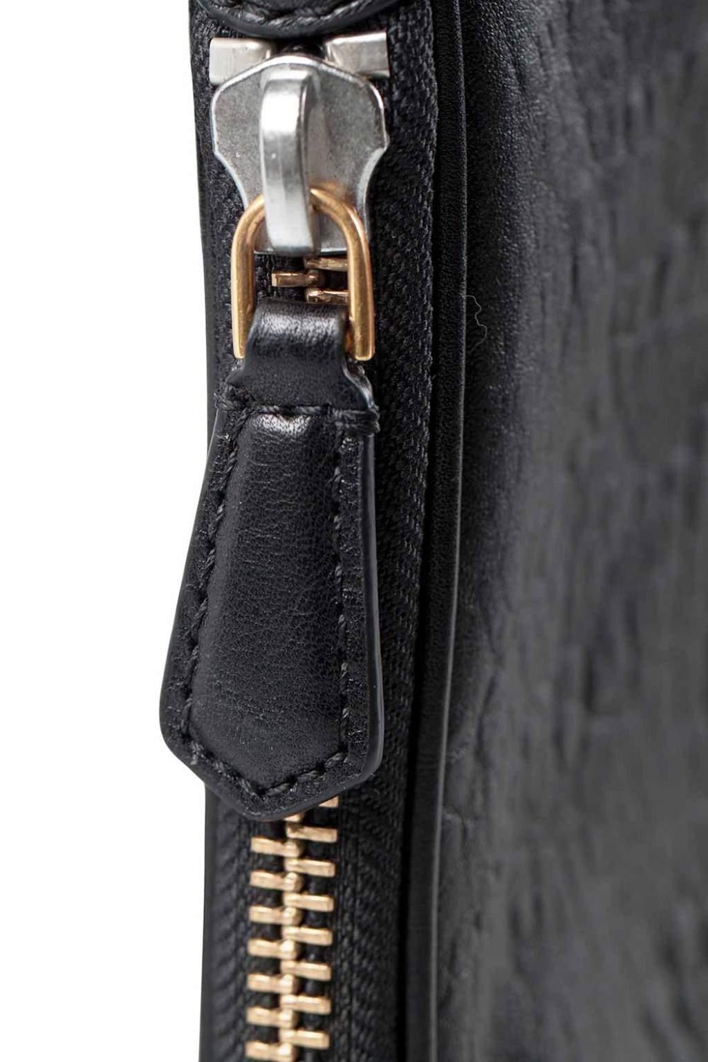 Marc by Marc Jacobs Black Leather Expandable Zip Wristlet Clutch 2